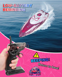 Fullware Spider Hero RC Boat, 2.4GHz Remote Control Boat with LED Lights for Kids, Pool Toy with 2 Rechargeable Batteries, Spray Function, and Low Battery Alarm for Boys & Girls (Spider Girl)