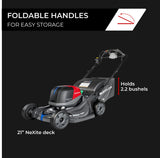 Honda HRX-BV 21-Inch Walk Behind Battery Powered Lawn Mower, Variable Speed Self Propelled Lawn Mower with 2.2 Bushel Capacity, Easy-Off Grass Bag, Clean Cuts in Thick and Tall Grass (HRX217YXBVKA4)