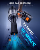 Car Vacuum Portable Cordless, 35000PA High Power Suction & Blower, Wireless Handheld Vacuum Cleaner for Car, Home, Office, Pet(Black) MBNGF