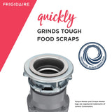 Frigidaire 1/2 HP Direct Wire Garbage Disposal for Kitchen Sinks | FF05DISPD1, Gray