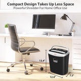 Paper Shredder for Home Office,VidaTeco 10-Sheet Cross-Cut Shredder with US Patented Cutter,Also Shreds Card/CD/Clip,Paper Shredding Machine for Home Use Heavy Duty with Jam Proof,3.9-Gallon Bin VidaTeco