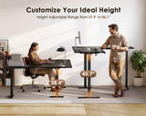 71 Inch Reversible L Shaped Electric Standing Desk, Height Adjustable Corner Stand up Desk