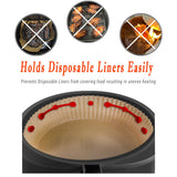 12Pcs Air Fryer Magnets For Parchment Paper,Air Fryer Liner Magnet Silicone Buckle For Holding Down Lock Liners Disposable Safely
