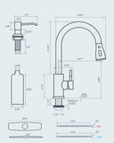 FORIOUS Black Touchless Kitchen Faucet with Soap Dispenser, Hands-Free, Smart Motion Sensor, Contemporary Bar Sink Faucet with Pull Down Sprayer for Farmhouse RV Camper