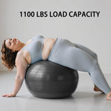 FITMIND Yoga Ball set-75cm&25cm(Black)