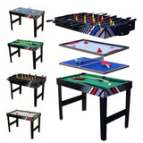 Generic 4-in-1 Different Convert Tables Game with Football Billiards Ice Hockey Table Tennis All in Game Table Wear Resist for Friends and Family Playing