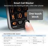 3-Handset Cordless Phone for Home with Answering Machine, Call Blocking, Caller ID Announcer, Audio Assist, Silver/Black AT&T