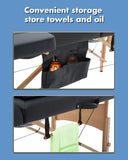 BestMassage Table Massage Bed Spa Bed 73 Inch Heigh Adjustable 2 Folding Portable Massage Table W/ Carry Case Salon Bed