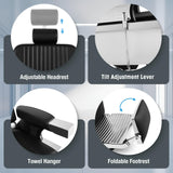 Artist hand Barber Chair Reclining Hydraulic Barber Chairs Heavy Duty Styling Chairs for Salon Chair Tattoo Chair Beauty Equipment (Black)