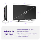 Roku 24-Inch Select Series Smart TV 2026-720p HD TV - RokuTV