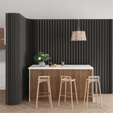 Portable Folding Room Dividers - Black Privacy Partitions for Office, Dorm, Studio & Retail - Easy Setup, Space-Saving Privacy Screen & Room Separator