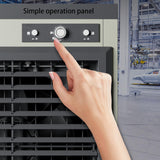 Yajuer Portable Air Conditioners, Evaporative Air Cooler with Water Tank and Wheel, 3 in 1 Swamp Cooler Thats Blow Cold Air