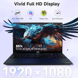 NIMO 15.6" FHD IPS Ultra-Light Laptop, Intel Hexa Cores I3 (Up to 4.4GHz, beat i7-1165G7), 65W PD Fast Charge, 8GB RAM 256GB SSD, Backlit Keyboard, Fingerprint PC for Campus Nomad & Remote Work