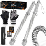 Cordless Battle Ropes Adjustable Trainer, Ropeless Weighted Portable Exercise Equipment for Home Gym Workouts, Compact Arm Strength for Men Women, Heavy Flex Rope Stick Fitness Gift