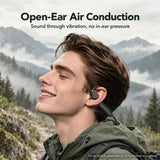 E12 Bone Conduction Headphones with Camera, 1080P Hand-Free POV Camera Earbuds, Smart AI Assistant, IP65 Waterproof, 16 Languages Bluetooth Open-Ear Wireless Sports Povbuds for Running , Cycling, Work