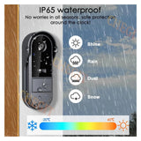 Wireless Wifi Doorbell Camera 1080P Video Intercom Doorbell(With Screen)