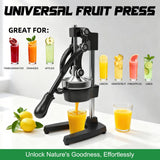 Hand Press Juicer Machine, Commercial Heavy Duty Cast Iron manual Press, for Orange Juice Lime Lemon Pomegranate, Easy to Use & Clean