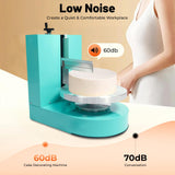LIWBYYG Cake Decorating Machine, 200W 60-320rpm Cake Cream Spreading Machine Rotating Speed Automatic Cake Cream Spreading Machine with LCD Display for 4-12 inch Cakes (Green)