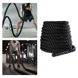 Battle Rope 9.18/9.8ft Length Heavy Battle Exercise Training Rope Workout Rope Fitness Rope for Strength Training Homes Gym, 25mmx2.8m Black B Baosity