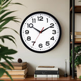 Roymnie Wall Clock Silent Non-Ticking Modern Clock Battery Operated 18 Inch Large Classic Analog Decorative for Classroom, Living Room, Office, Bedroom, School, Hotel (Black)