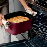Foodi Possible 8.5QT Multi Cooker Electric Pot, 8-in-1 Programmable Slow Cooker, Sauté, Steam, Bake & Roast, Oven-Safe Nonstick Pot to 500°F, 1400W, Large Capacity (Cherry Tarte)