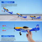 Beffkkip RC Plane 3-Channel 2.4GHZ RC Airplane, P51D Mustang Fighter with 2 Batteries, KF602 Remote Control Plane Gyroscopes Stabilization System Easy to Fly Suitable for Beginners, Kids, Adults