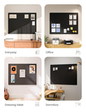Fluxynara Felt Bulletin Board, 47.2" x 35.4", Black
