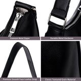 Small Crescent Shoulder Bag for Women, Black