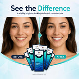 Prism Smile Teeth Whitening Strips, 48 Strips for 24 Treatments, 6% Hydrogen Peroxide Formula, Non-Slip Fit, Cool Mint Flavor, Helps Remove Surface Stains from Coffee, Tea, Wine and Tobacco