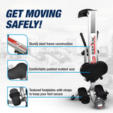 Stamina BodyTrac Glider 1050 Hydraulic Rowing Machine with Smart Workout App - Rower Workout Machine with Cylinder Resistance - Up to 250 lbs Weight Capacity Stamina