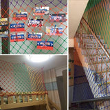 ZXHKZDX Child Safety Net, Balcony Protection Net, Partition Decorative Fishing Net, Durable Nylon Net Braided Rope Net, Playground Ceiling Fence Ladder Railing Net(5x6m)