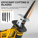 Newhai Cordless Electric Bone Saw, 600W Handheld Butcher Tool with 3000mAh Battery, Variable Speed Home Butcher Saw with 5 Blades for Cutting Ribs, Frozen Meat, Poultry Bones
