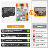 TCMBY 327PCS Fishing Tackle Lures Bait Kit Set Fishing Tackle Box with Tackle Included Fishing Gear, Fishing Lures, Worm, Spinner, Spoon, Hook for Freshwater Bass Trout Fishing Gifts for Men TCMBY