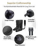 FIT KING Leg Massager for Circulation and Pain Relief, Air Compression Leg and Foot Massager to Relieve Pain Swelling Edema with 2 Size Extensions- Great Gift for Wife Mom and Friend