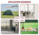 Sutekus Portable Camping Cot Sleeping Cot Ultralight Backpacking Cot Bed for Outdoor Hiking Travel Beach Mountaineering (Black) Sutekus