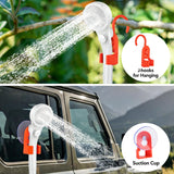 MarvinnanSlyke Portable Shower for Camping with 7800mAh Battery - 3 Spray Modes, IPX8 Waterproof & Strong Suction Shower Pump for Outdoor Hiking, Beach Travel, RV, Pet Bathing & Gardening