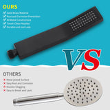 Honyi Brass Shower Slide Bar Handheld Shower Head with Hose, Bathroom Showerhead with Handle Spray, High Pressure Shower Slide Bar Height Adjustable with 59.06 Inch Stainless Steel Hose Matte Black