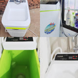 Portable Electric Shower for Camping and Outdoor Use, Rechargeable Pump with Temperature Display and Large Capacity, Ideal for RVs and Apartments