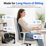 OrthoBase Memory Foam Seat Cushion with Lumbar Back Support, Office Chair