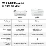 HP DeskJet 4227e Wireless All-in-One Color Inkjet Printer, Scanner, Copier, Best-for-Home