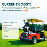 48V Lithium Golf Cart Battery Conversion Kit,with Touch Monitor and Charger