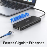 13-in-1 Docking Station Dual Monitor 4K, LIONWEI USB C Dock for Laptop Mac