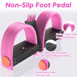 Resistance Bands with Handle, 6-Tube Elastic Foot Pedal Resistance Band, Natural Rubber Ankle Puller Sit-up Exercise, Multifunction Fitness Bands for Abdomen