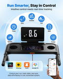 MERACH T12 Foldable Treadmill for Home 300 LBS Capacity Wide Running Belt