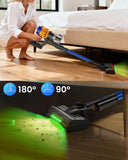COTIAR Cordless Vacuum Cleaner, 650W 48KPA 60Min Wireless Vacuum for Home，Stick Vacuum with Green Light Anti-Tangle, Rechargeable Vacuum Cleaners for Pet Hair Carpet Hard Floors (Blue)