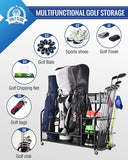 Mythinglogic 3 Golf Bags Storage Organizer-Extra Large Size Fits 3 Full Size Golf Bags Mythinglogic