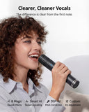 Ikarao Portable Karaoke Machine for Adults, Built-in Lyrics Display and Screen, 2 Self-Charging Wireless Microphones, Karaoke App, 140W Speaker, Connects to TV for Home Party Birthday Outdoor Camping