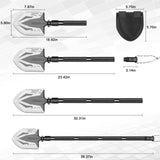 Suprock Survival Shovel High Carbon Steel Tactical Shovel Axe Folding Entrenching Tool Camping Hiking Shovel Carrying Pouch Car Emergency Survival Gear