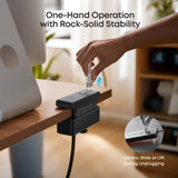 Anker Nano Power Strip, Desk Clamp, 70W Max, 1500J Surge Protector, 2 USB C