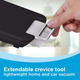 Dustbuster PIVOT VAC Cordless Handheld Vacuum, Home and Car Vacuum with Crevice Tool and Pivot Nozzle BLACK+DECKER